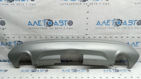 Lower rear bumper trim Ford Escape MK3 13-19 2 pipes, gray structure under the towbar, scratches, deformed