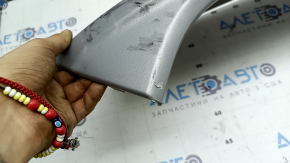 Front bumper lip trim Ford Escape MK3 17-19 rest silver, scratches, worn