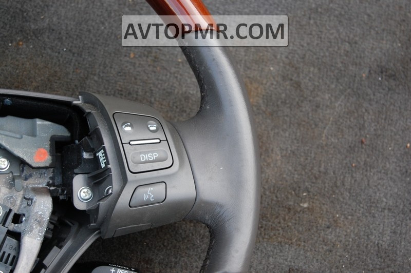 Lexus GS300 GS350 06-07 naked steering wheel, gray leather, mahogany finish