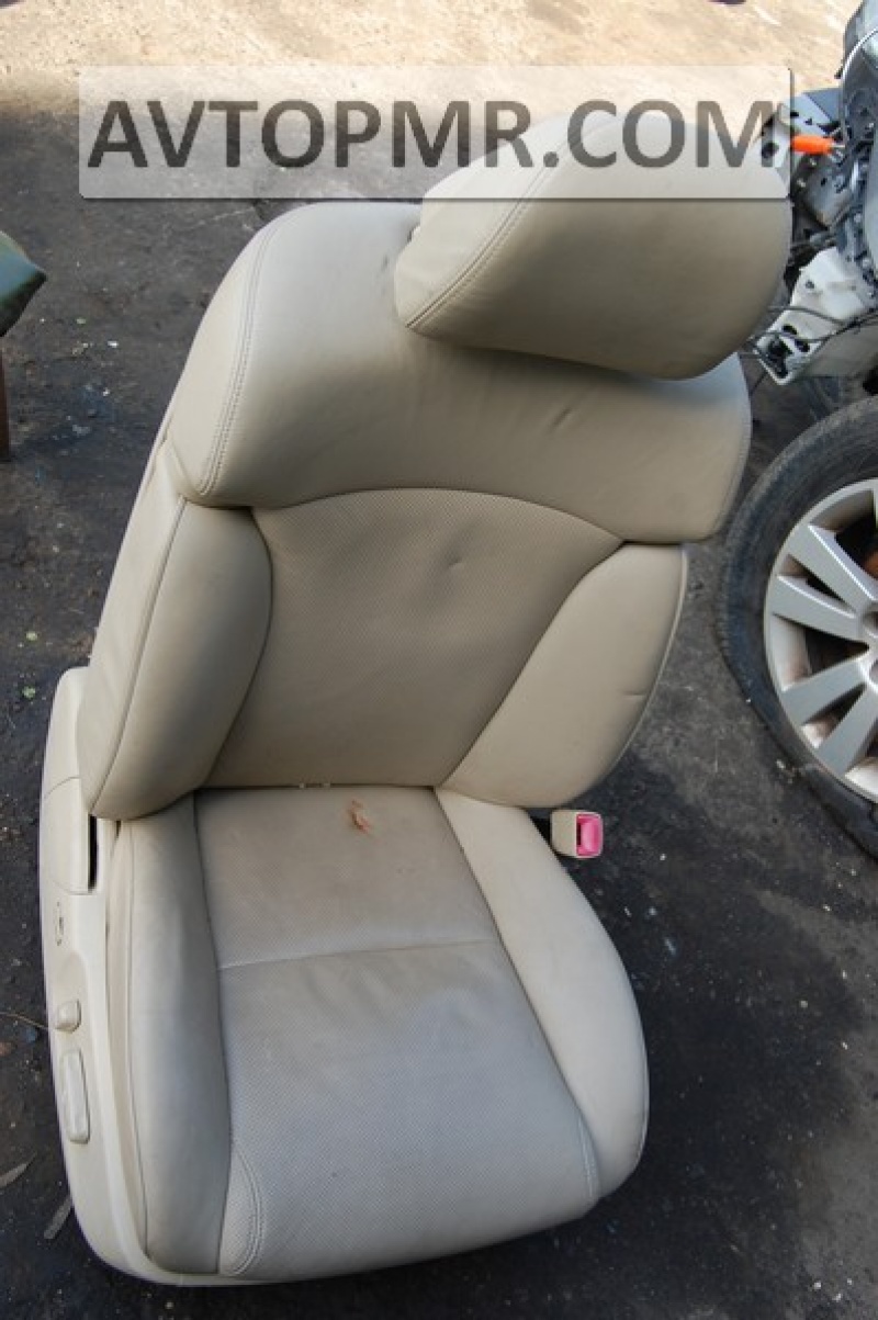 Passenger seat Lexus GS300 GS350 GS430 GS450h 06-07 without airbag, electric, beige leather
