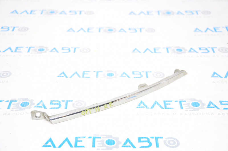 Rear bumper molding right Kia Optima 16-18 prerest chrome for 1 pipe