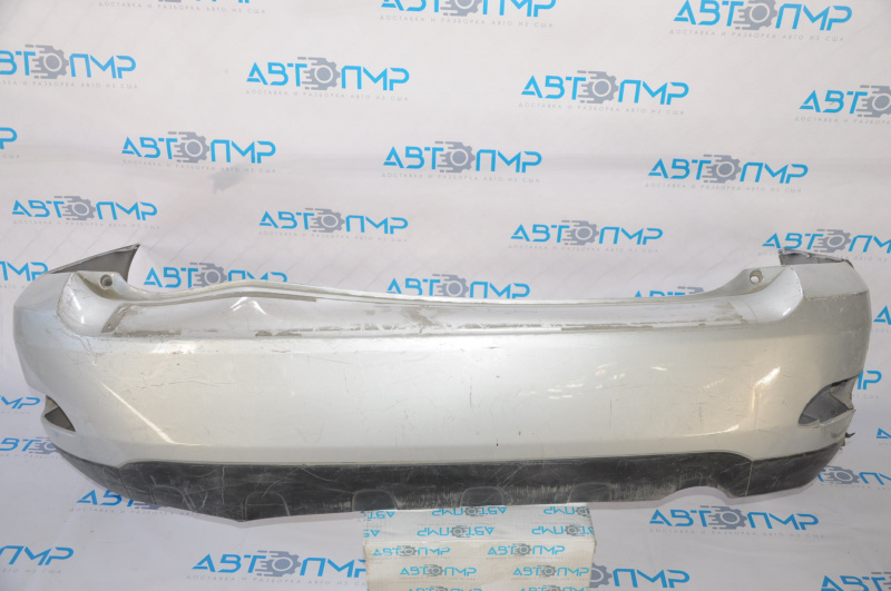 Bare rear bumper Lexus RX300 RX330 RX350 RX400h 04-09 silver, torn, dented on the right