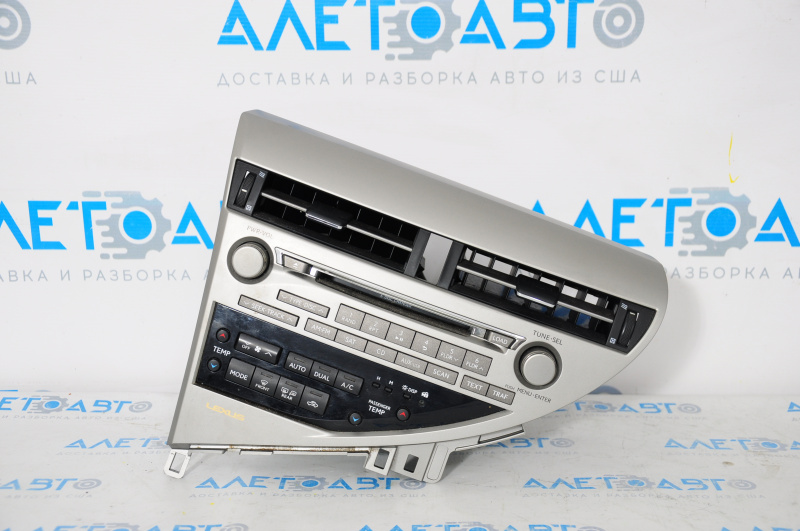 Radio, Cassette Player, Climate Control, Instrument Panel Assembly Lexus RX350 RX450h 10-15 Type 1