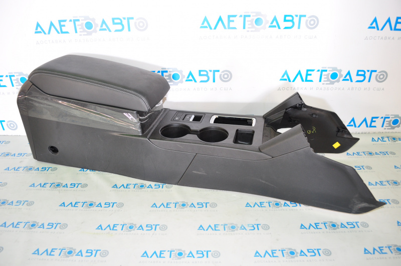 Subaru Legacy 15-19 center console with armrest and cup holders, black, complete