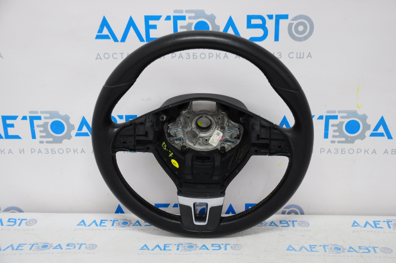 Naked steering wheel VW Passat b7 12-15 USA leather black, without buttons