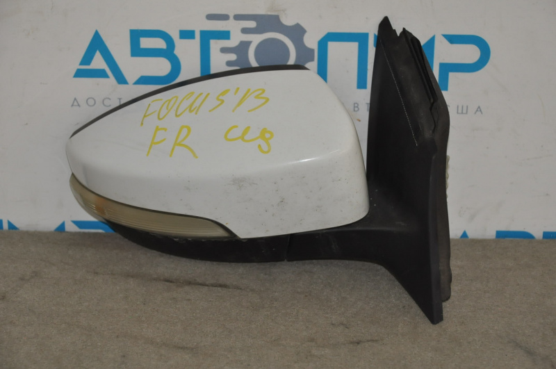 Right side mirror assembly for Ford Focus mk3 11-14 pre-rest USA, 7 pins, turn signal