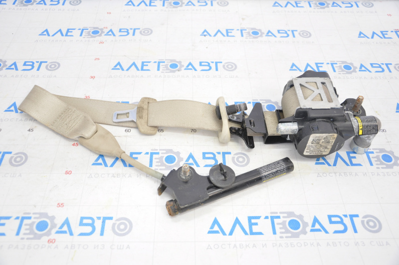 Driver's seat belt with tensioner Hyundai Sonata 15-17 beige