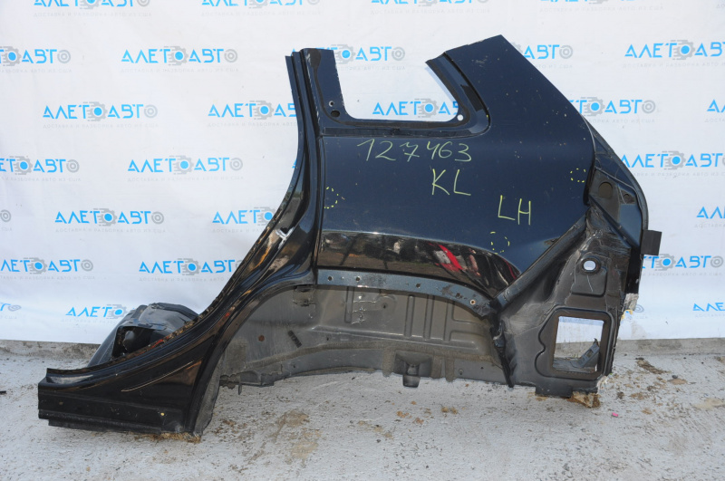 Quarter wing rear left Jeep Cherokee KL 14-23 black, dents