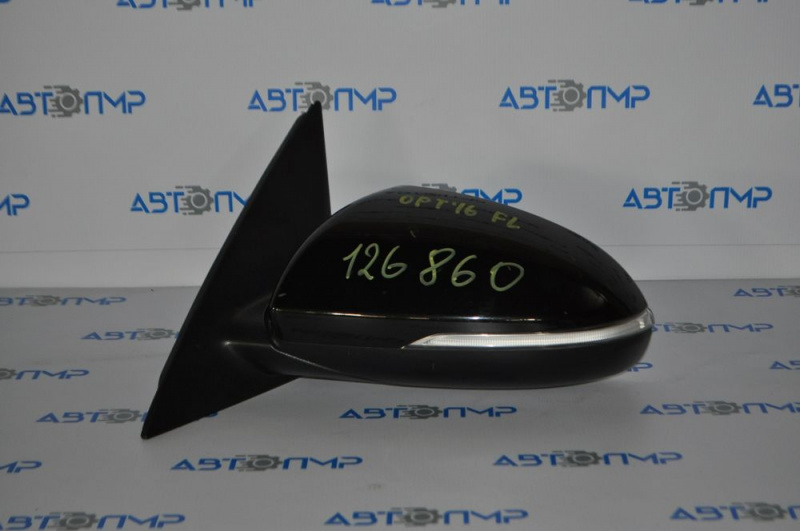 Left side mirror complete Kia Optima 16-18 5 pins, turn signal, black