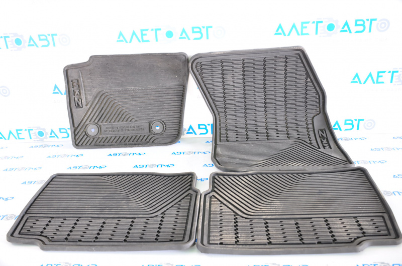 Set of floor mats for Lincoln MKZ 13-17 rubber