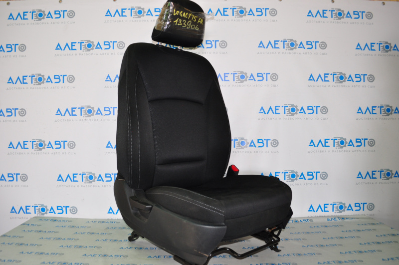 Passenger seat Subaru Legacy 15-17 without airbag, mechanical, cloth black