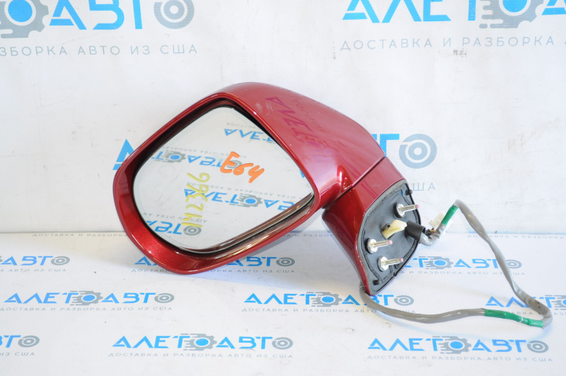 Left side mirror complete Lexus RX350 RX450h 10-12 14 pins, auto-dimming, turn signal, red
