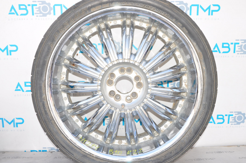 Wheel rim R22 5x114.3 Subaru b10 Tribeca curb