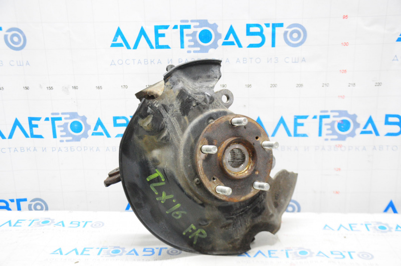 Trunnion with hub front right Acura TLX 15- FWD with casing