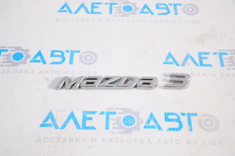 Emblem inscription MAZDA3 trunk lid Mazda 3 14-18 BM