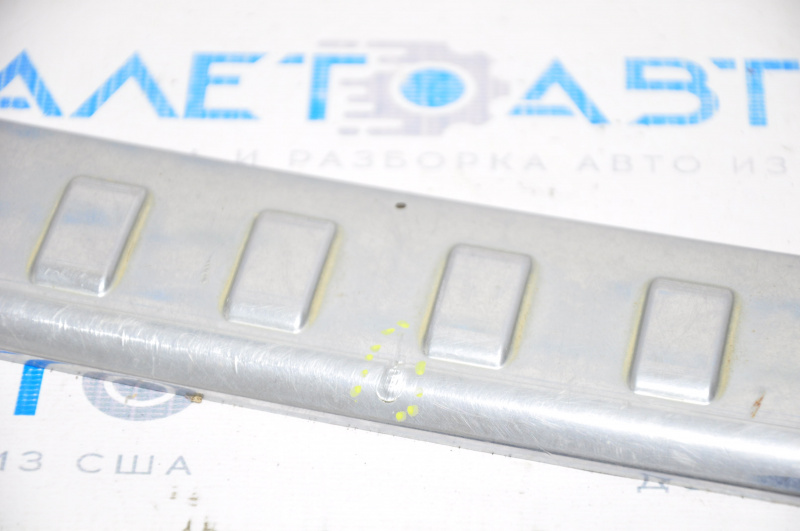 Rear bumper trim Nissan Rogue 14-17 chrome, swollen chrome