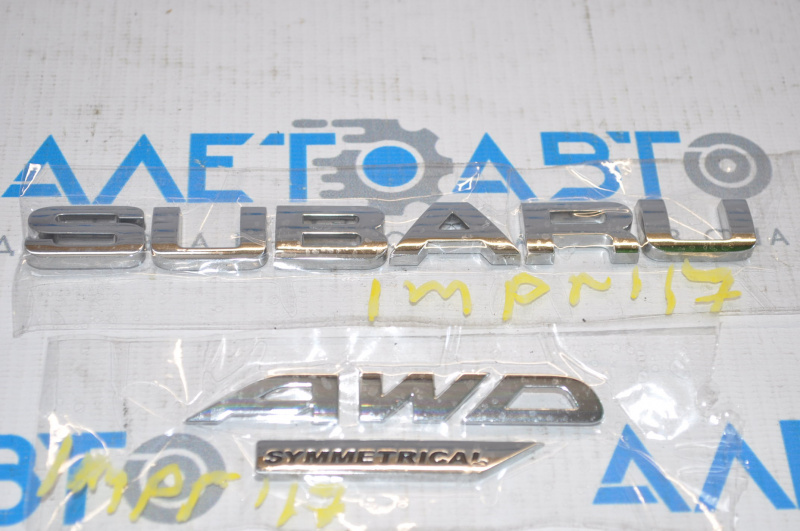 Emblem inscription subaru awd Subaru Impreza 17-23 GK