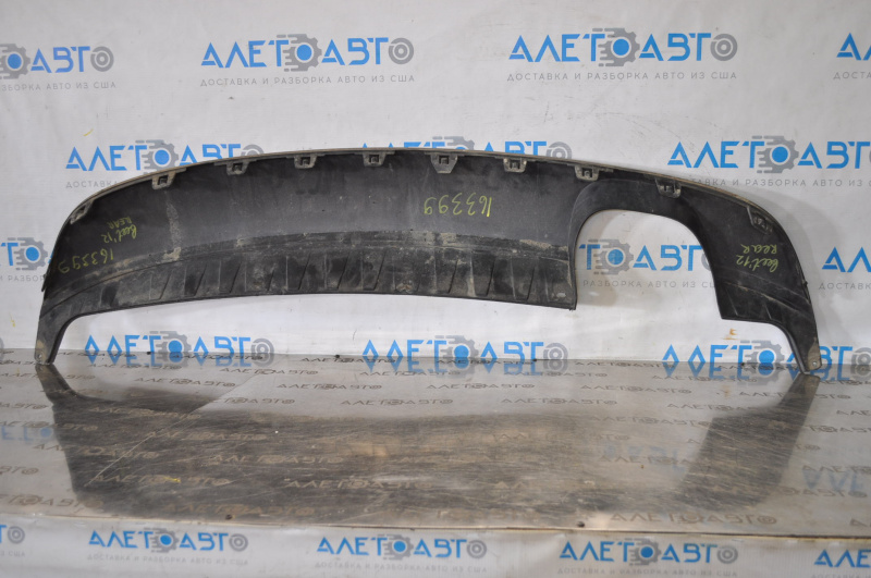 VW Beetle 12-16 Rear Bumper Lip for 1 Dual Exhaust, Pokes Scratches
