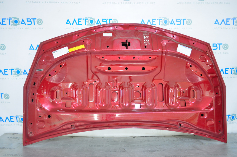 Hood naked Toyota Prius V 12-17 red