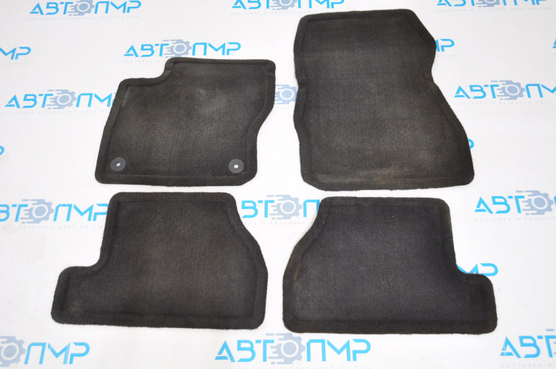 Set of floor mats for Ford Focus mk3 11-18, black cloth