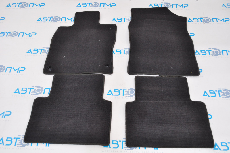 Set of floor mats for Honda Civic X FC 16-17 4d black cloth