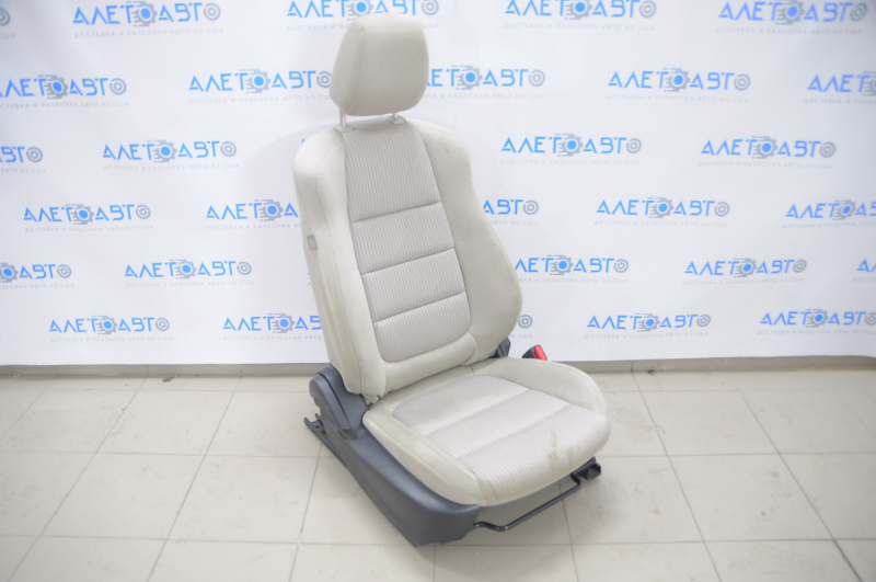 Passenger seat Mazda 6 13-17 without airbag, mechanical, gray cloth, burnt