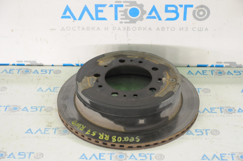 Rear right brake disc for Toyota Sequoia 2008-2016, 345mm