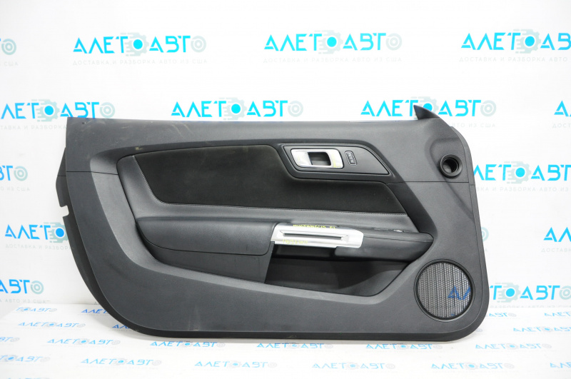 Door trim card front left Ford Mustang mk6 15-17 black, dirty