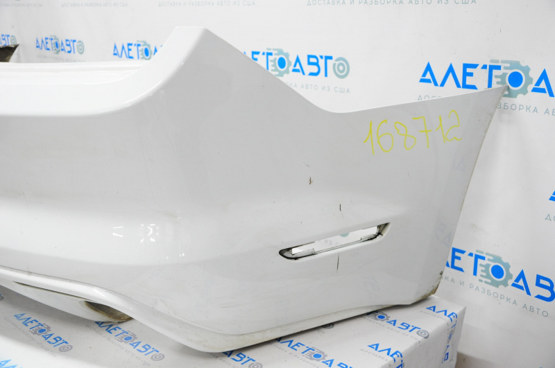 Rear bumper bare Ford Mustang mk6 15-17 without parking sensors white