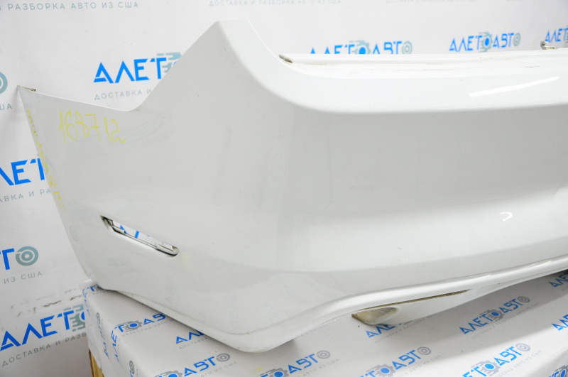 Rear bumper bare Ford Mustang mk6 15-17 without parking sensors white