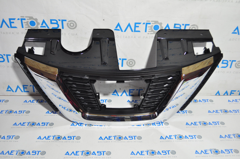 Radiator grill grill Nissan Rogue 17 for camera, for radar, for square emblem, japan built without emblem
