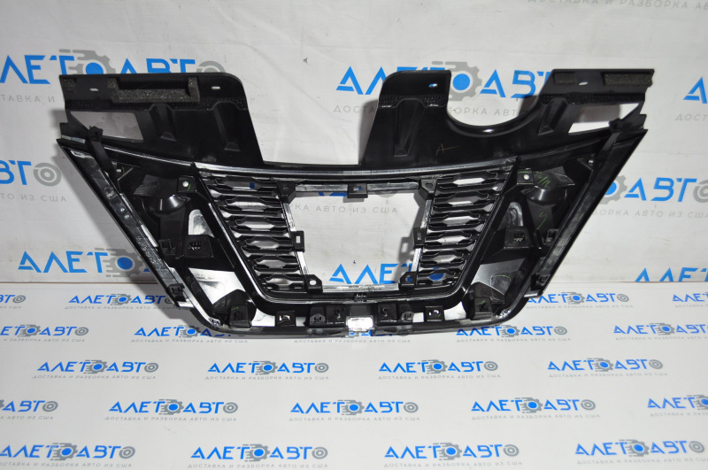 Radiator grill grill Nissan Rogue 17 for camera, for radar, for square emblem, japan built without emblem