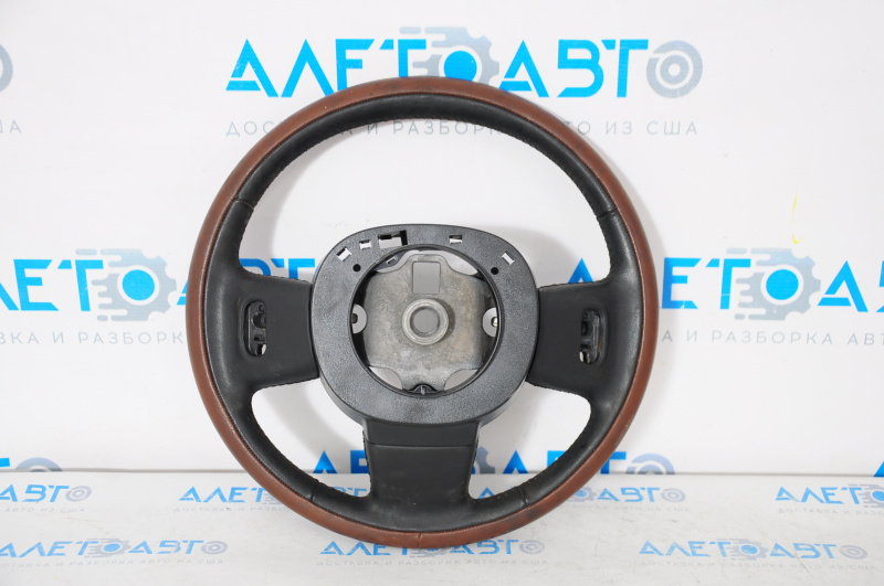 Steering wheel naked Fiat 500L 14-17 leather brown