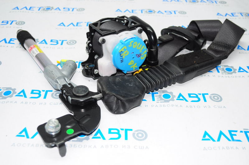 Passenger seat belt Kia Soul 14-19 black