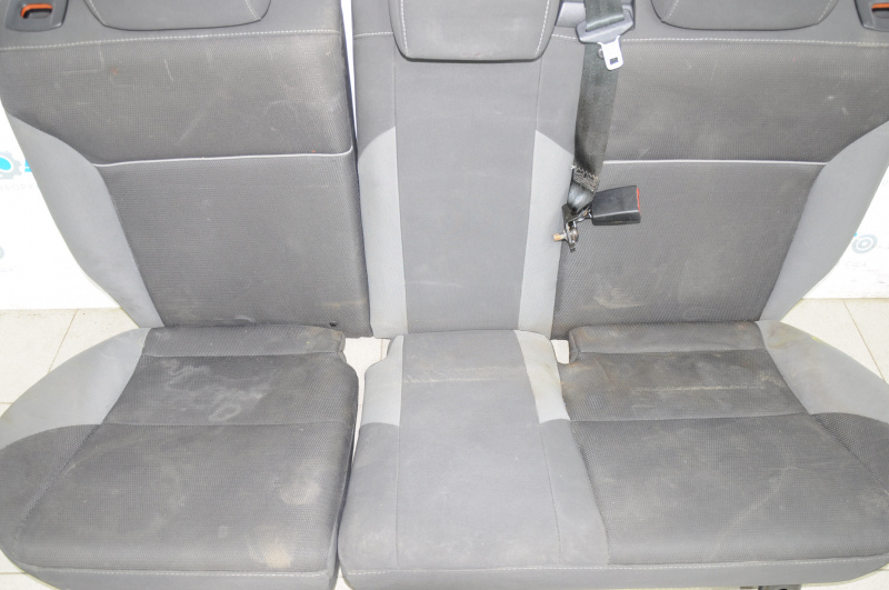 Rear row of seats 2 row of 4 parts Ford Focus mk3 11-14 prerest, cloth black, dirty