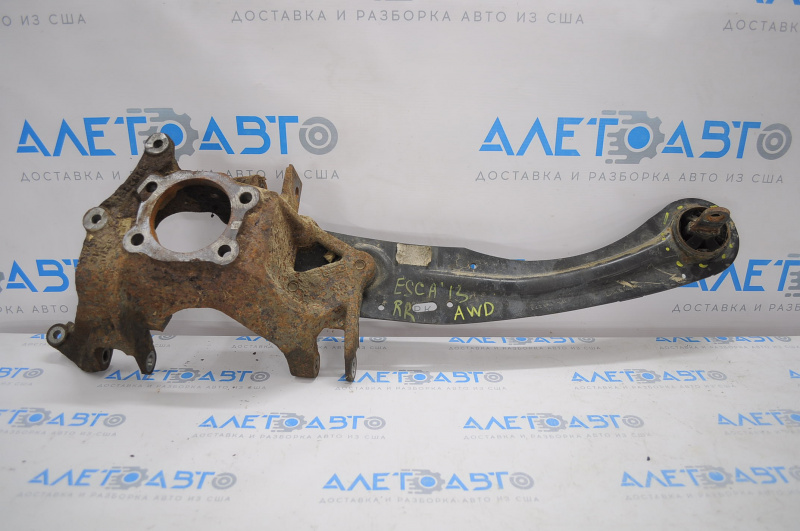 Rear right axle Ford Escape MK3 13-19 with lever, rusty, torn silent block