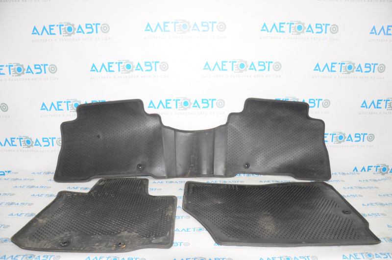 Set of floor mats for Kia Sorento 10-15, cloth, black, for cleaning