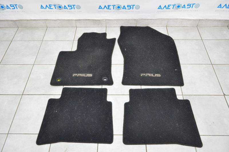 Set of floor mats for Toyota Prius 50 16-22 cloth black