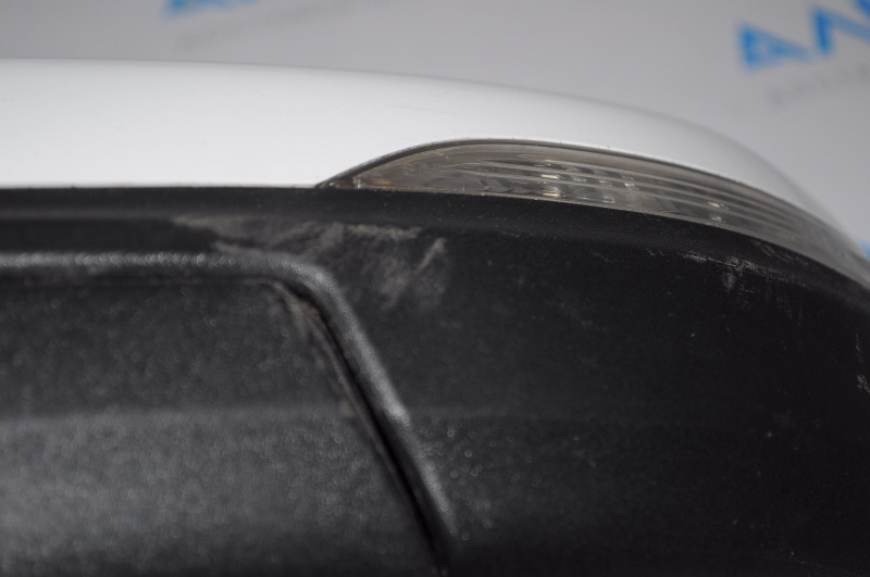 Left side mirror complete Ford Edge 15-18 7 pins, turn signal, heated, white, worn