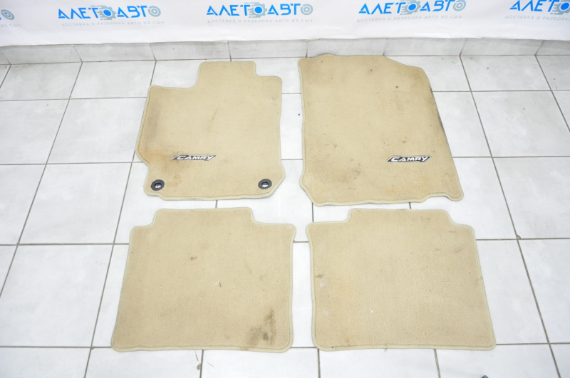 Set of mats Toyota Camry v55 15-16 usa cloth beige