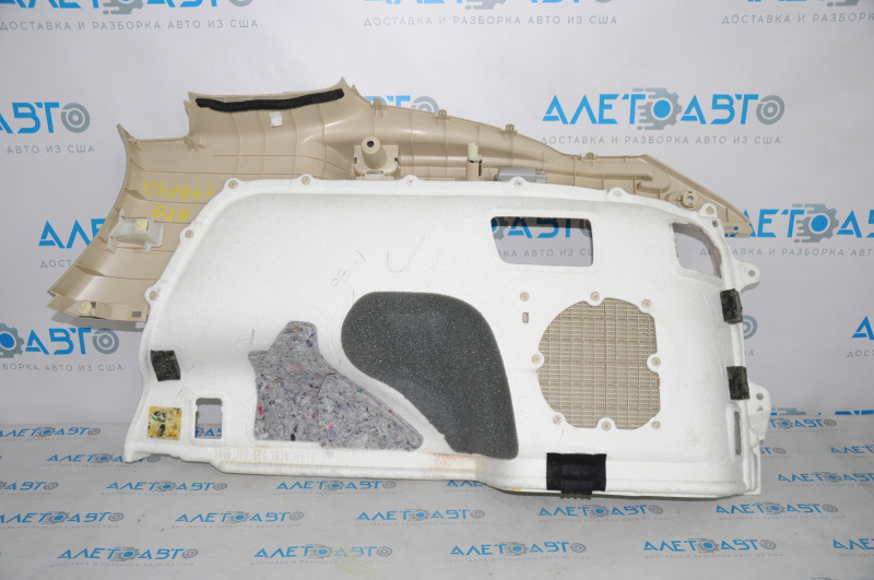 Left arch trim Lexus RX350 RX450h 10-15 beige tear at the bottom, no plug, dry cleaning, scratches
