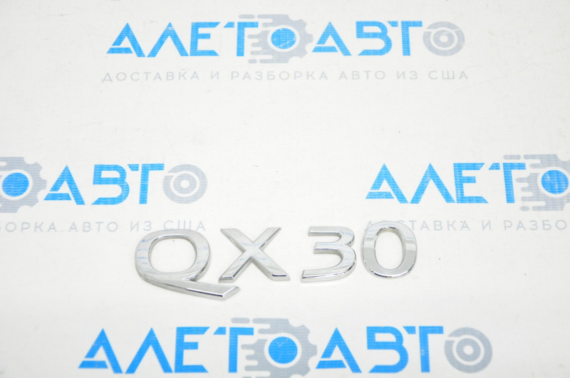 Emblem inscription QX30 trunk door Infiniti QX30 17-19