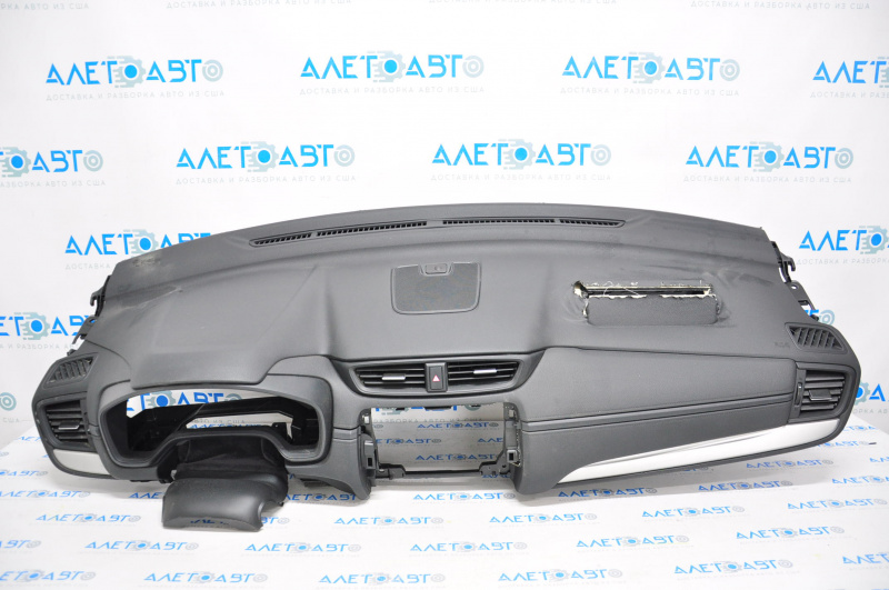 Torpedo front panel without AIRBAG Honda CRV 17-18 2218 shot, scratches, black