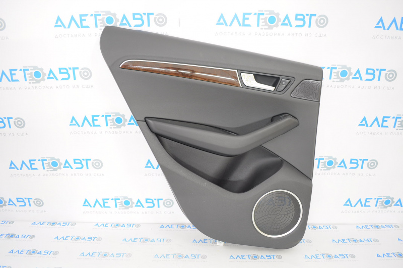 Door trim card rear left Audi Q5 8R 09-17 black, Premium Plus, Bang and Olufsen