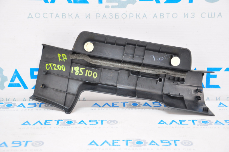 Door sill trim rear right Lexus CT200h 11-17 black, worn