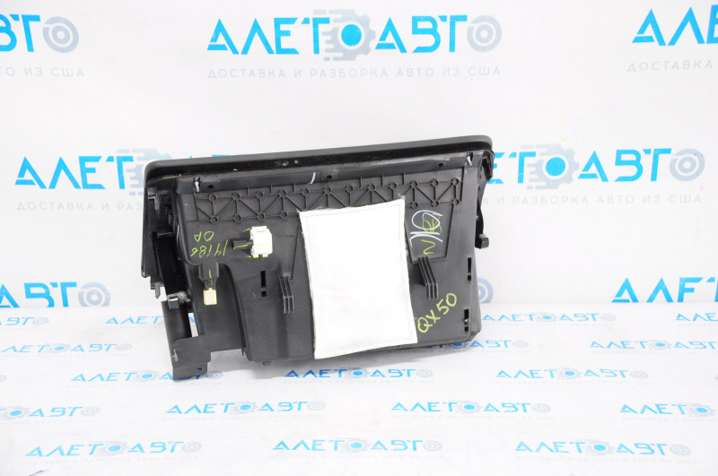 Infiniti QX50 19-24 glove compartment, black leather