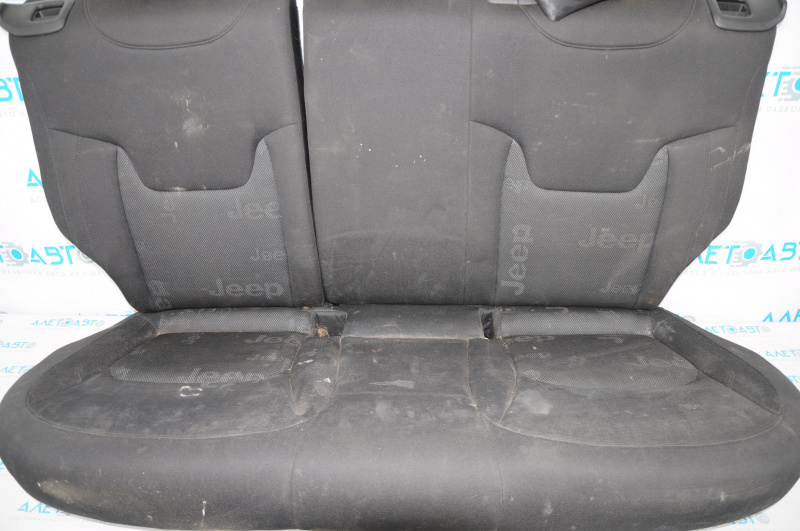 Rear row of seats 2nd row Jeep Renegade 15-20 rag black, dirty, for dry cleaning