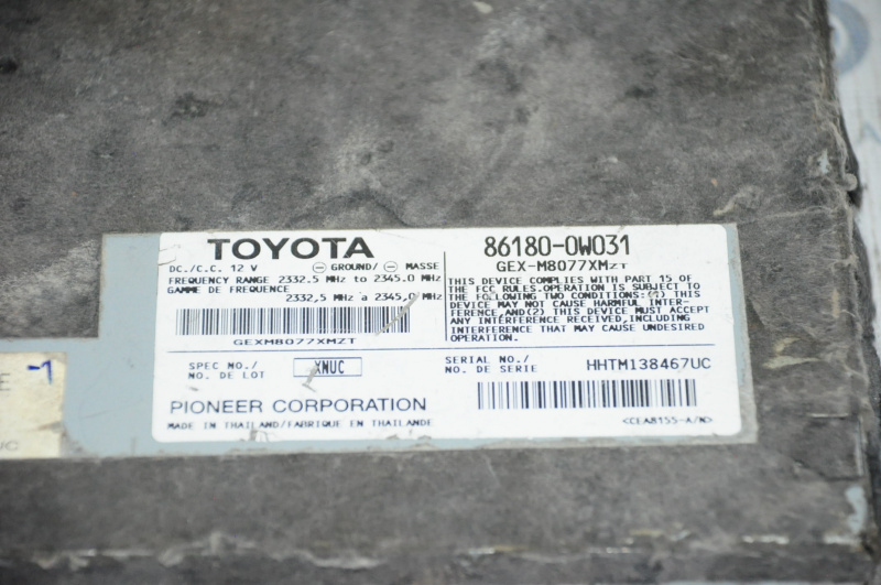 XM Receiver Lexus GS300 GS350 GS430 GS450h 06-11 PIONEER