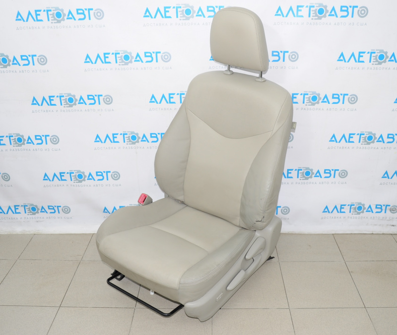 Driver's seat Toyota Prius V 12-14 without airbag, manual, leather gray
