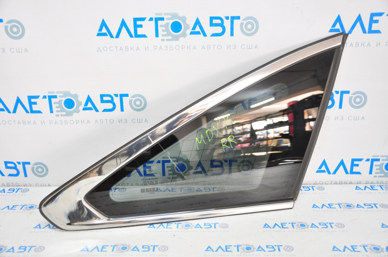Window blind glass rear right Acura MDX 14-16 with heating